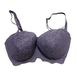 Victoria's Secret NWT Dream Angels Lightly Lined Demi Bra Purple Lace 36DDD